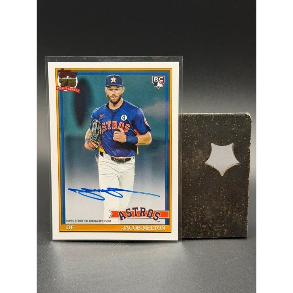 2026 Topps Jacob Melton RC Auto #91A-MEL Astros 1991 Design Rookie Autograph